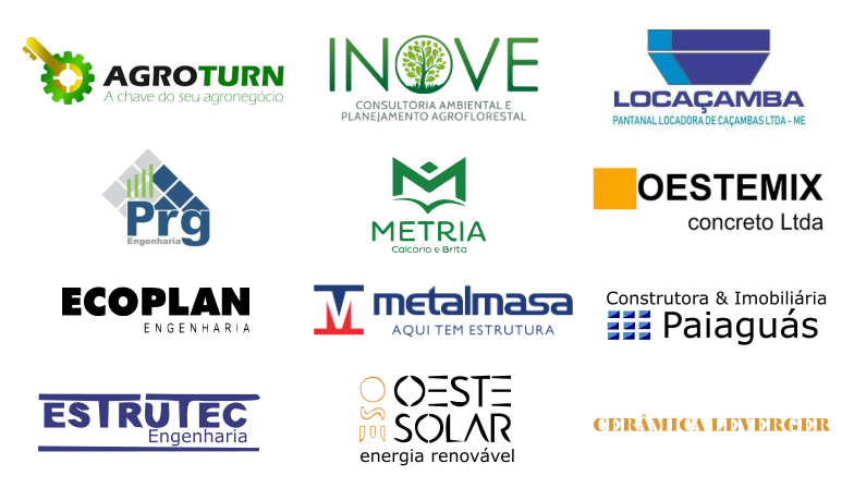 Logos dos parceiros e clientes