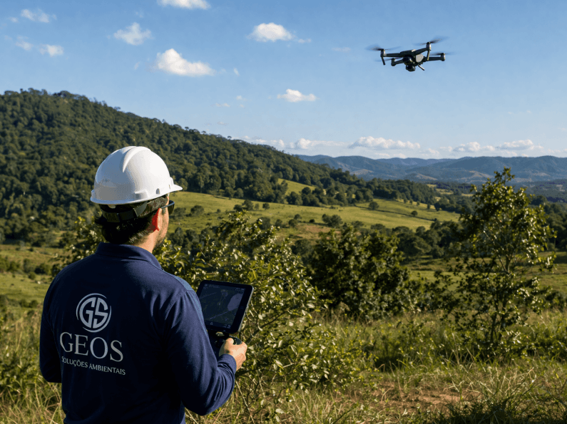 levantamento ambiental com drone